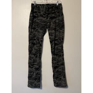Columbia Camo Pants Womens 4 Green Hiking Utility Trail Omni-Shield Roll Tab Hem
